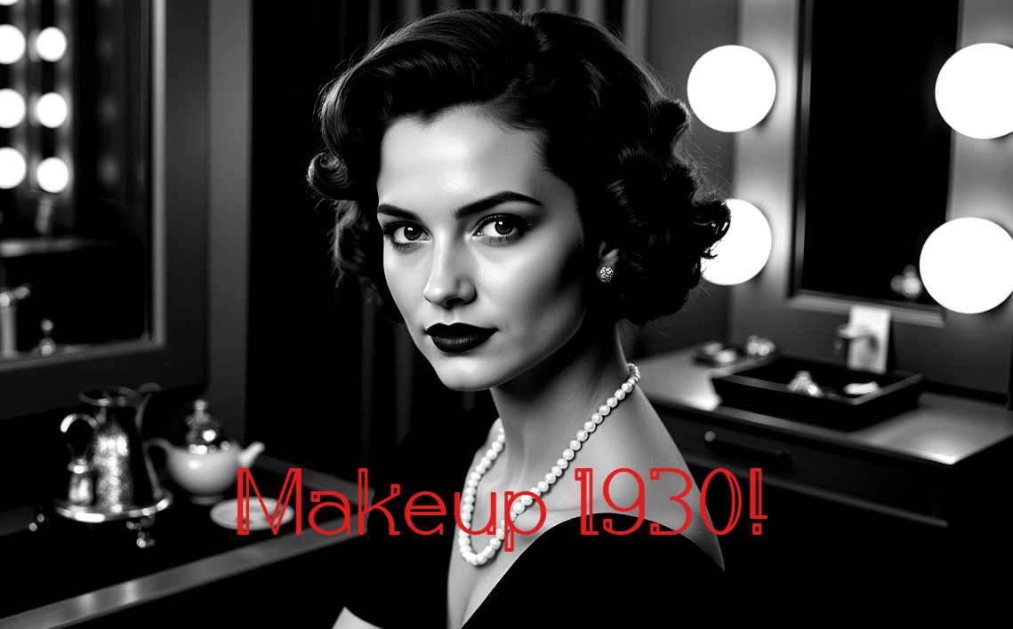 Makeup 1930! Vintage beauty!
