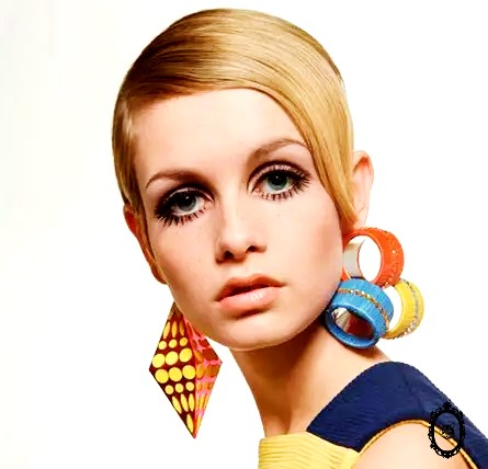 Twiggy. Makeup 1960!